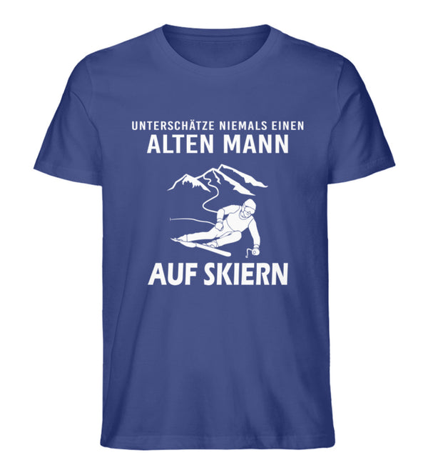%SALE% - UNTERSCHÄTZE NIEMALS EINEN ALTEN MANN SKI - Herren Premium Organic T-Shirt