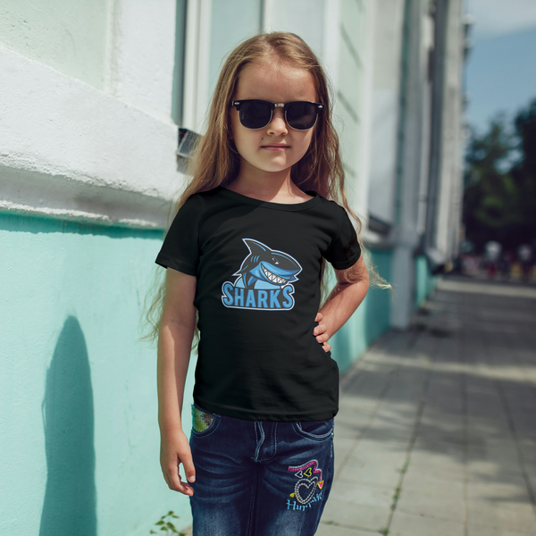 BLUE SHARKS - Kinder Bio-Baumwolle T-Shirt