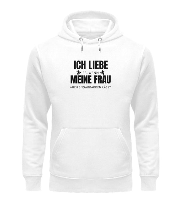 ICH LIEBE MEINE FRAU - SNOWBOARD - Unisex Premium Organic Hoodie