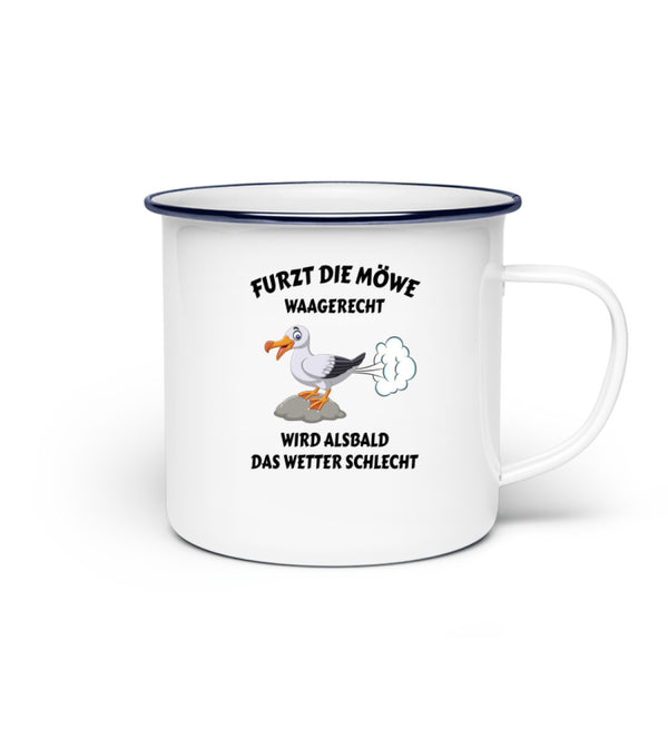 FURZT DIE MÖWE - Emaille Tasse