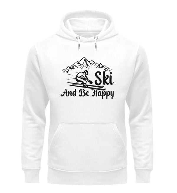 SKI AND BE HAPPY - Unisex Premium Organic Hoodie