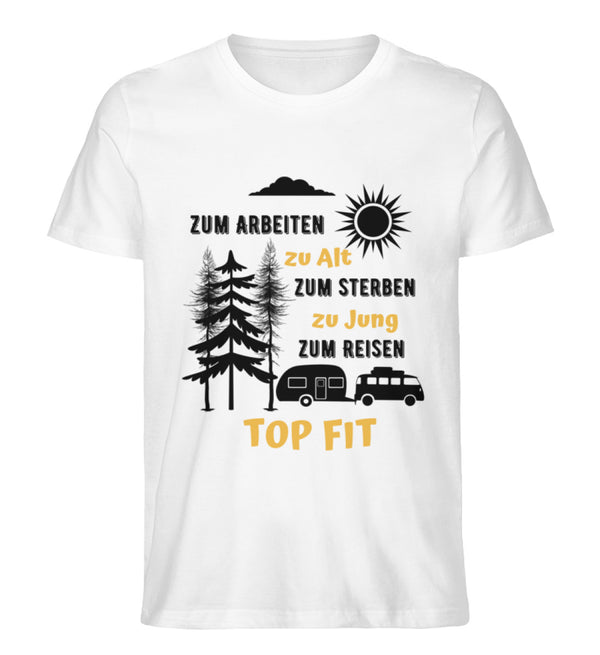 ZUM REISEN TOP FIT- Herren Premium Organic T-Shirt