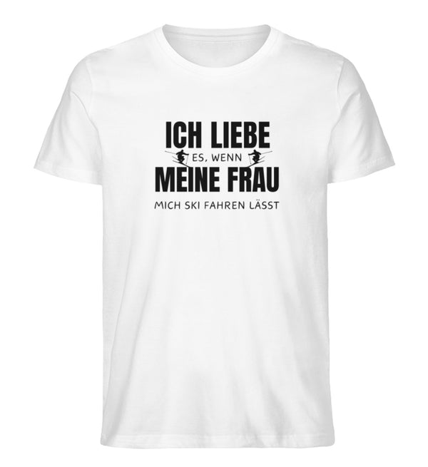 ICH LIEBE MEINE FRAU - SKI - Herren Premium Organic T-Shirt