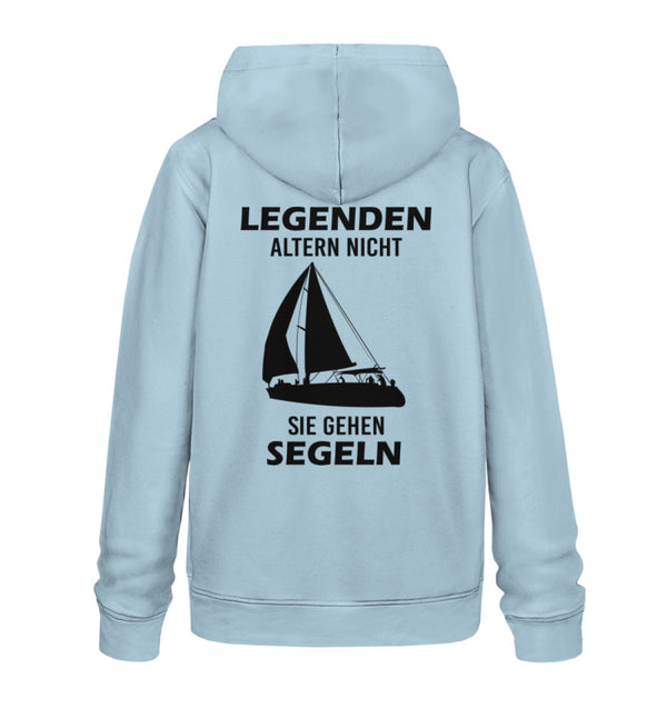 %SALE% - LEGENDEN ALTERN NICHT SIE GEHEN SEGELN (RÜCKENDRUCK)- Unisex Organic Hoodie
