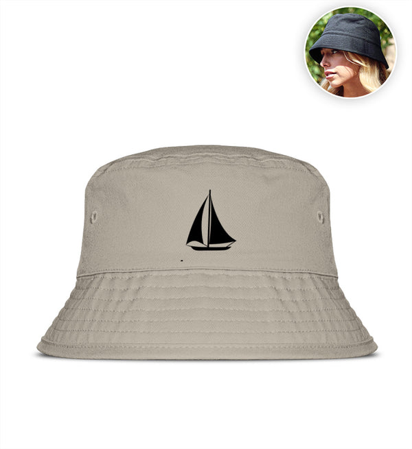 SEGELBOOT - Organic Bucket Hat mit Stick