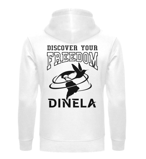 DISCOVER YOUR FREEDOM (Rückendruck) - Unisex Premium Organic Hoodie
