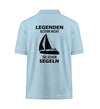 LEGENDEN ALTERN NICHT SIE GEHEN SEGELN - Organic Polo-Shirt (Rückendruck)