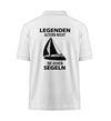 LEGENDEN ALTERN NICHT SIE GEHEN SEGELN - Organic Polo-Shirt (Rückendruck)