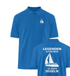 LEGENDEN SEGELN & SEGELBOOT (VOR UND BACKPRINT) - Organic Polo-Shirt