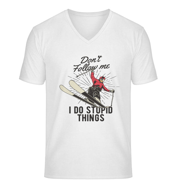 Don't Follow me- V-Ausschnitt T-Shirt