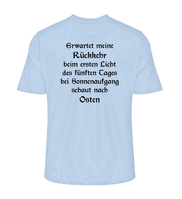 ICH GEHE JETZT SEGELN (VOR- & RÜCKENDRUCK) - Premium T-Shirt aus 100% Bio-Baumwolle