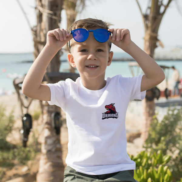 RED DRAGONS (Brusttasche) - Kinder Bio-Baumwolle T-Shirt