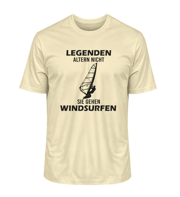 LEGENDEN ALTERN NICHT WINDSURFEN - Herren Premium Organic T-Shirt