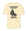 LEGENDEN ALTERN NICHT SIE GEHEN SEGELN (RÜCKENDRUCK) - Herren Premium Organic Shirt