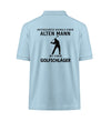 ALTE MANN-GOLFSCHLÄGER-Organic Polo-Shirt (Rückendruck)