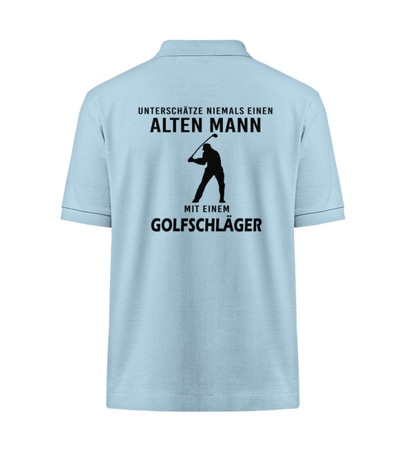 ALTE MANN-GOLFSCHLÄGER-Organic Polo-Shirt (Rückendruck)