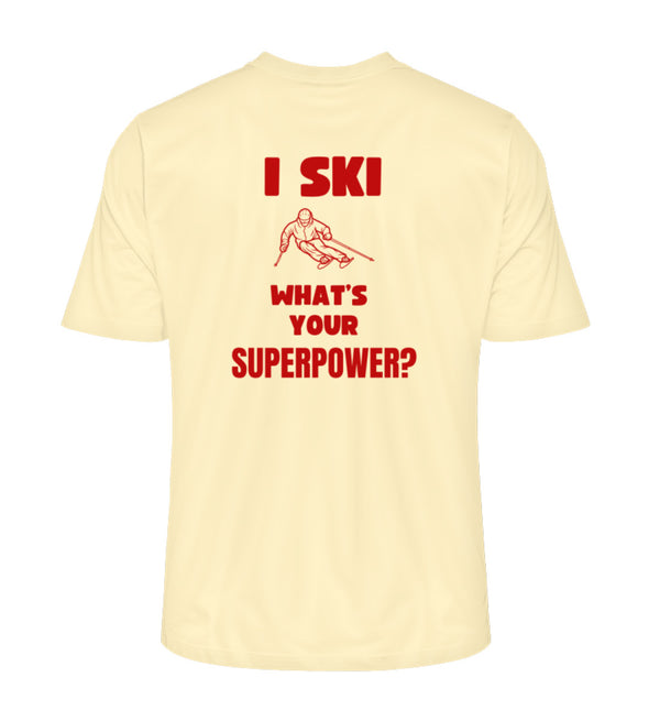 I SKI (RÜCKENDRUCK)- Herren Premium Organic Shirt