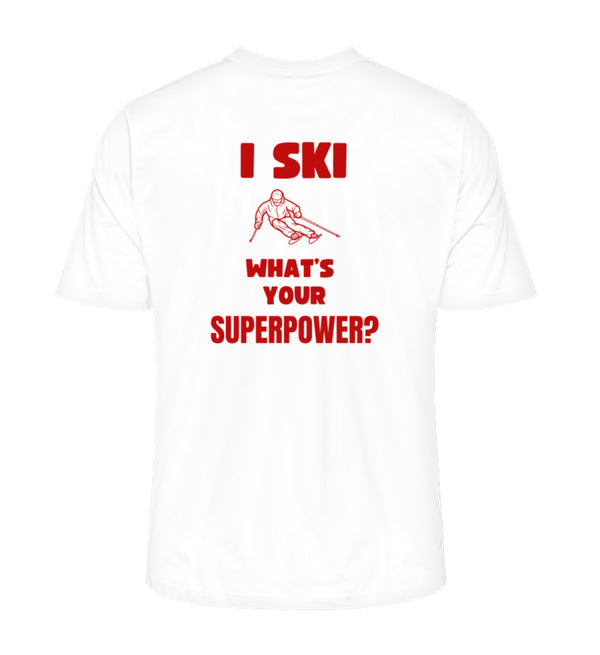 I SKI (RÜCKENDRUCK)- Herren Premium Organic Shirt