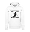 UNTERSCHÄTZE NIEMALS EINE ALTE FRAU SKI - Unisex Premium Organic Hoodie