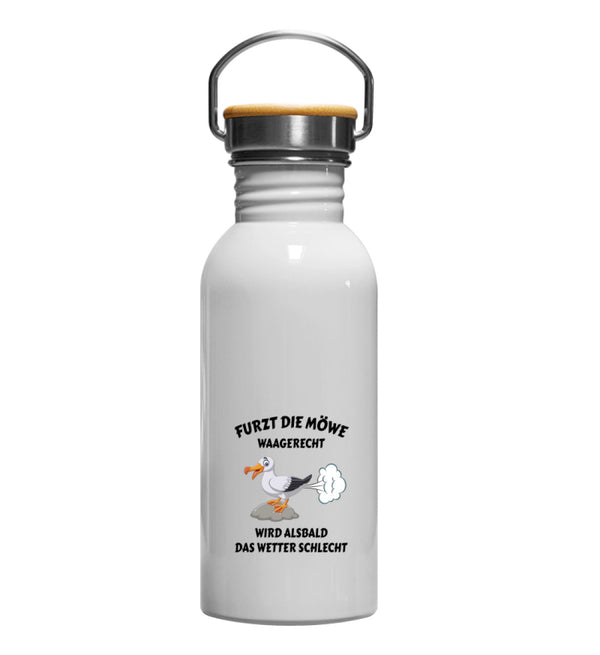 FURZT DIE MÖWE - Edelstahl Trinkflasche