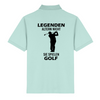 LEGENDEN ALTERN NICHT SIE SPIELEN GOLF (Rückendruck) - Herren Bio-Baumwolle Polo-Shirt