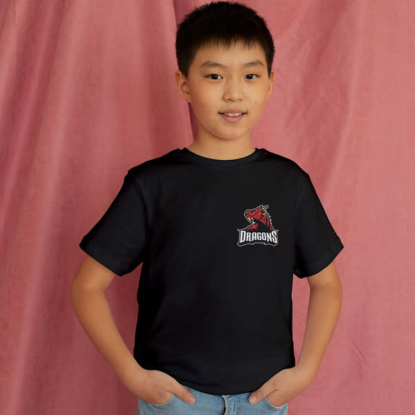 RED DRAGONS (Brusttasche) - Kinder Bio-Baumwolle T-Shirt