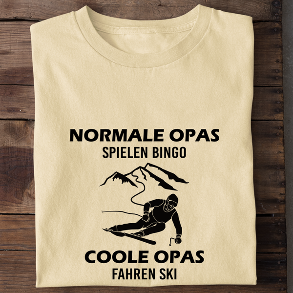 COOLE OPAS FAHREN SKI - Herren Premium T-Shirt