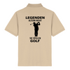 LEGENDEN ALTERN NICHT SIE SPIELEN GOLF (Rückendruck) - Herren Bio-Baumwolle Polo-Shirt