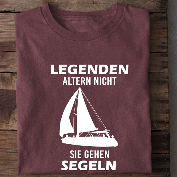 LEGENDEN ALTERN NICHT SIE GEHEN SEGELN - Herren Premium T-Shirt