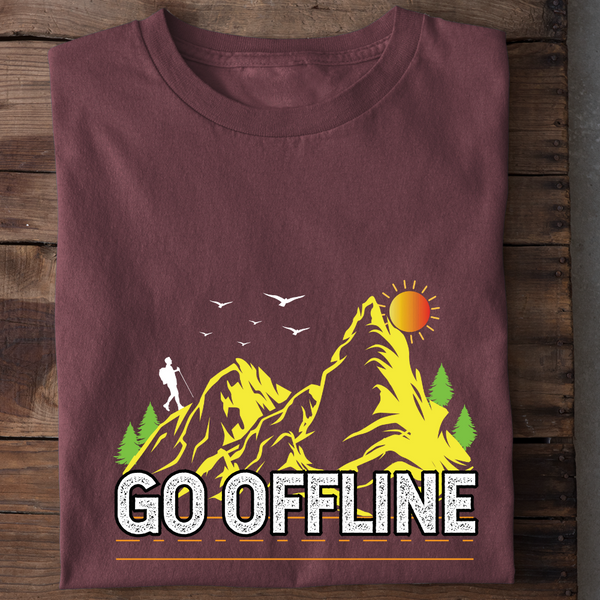 GO OFFLINE - Damen Bio-Baumwolle T-Shirt