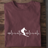HERZSCHLAG SKI - Damen Bio-Baumwolle T-Shirt