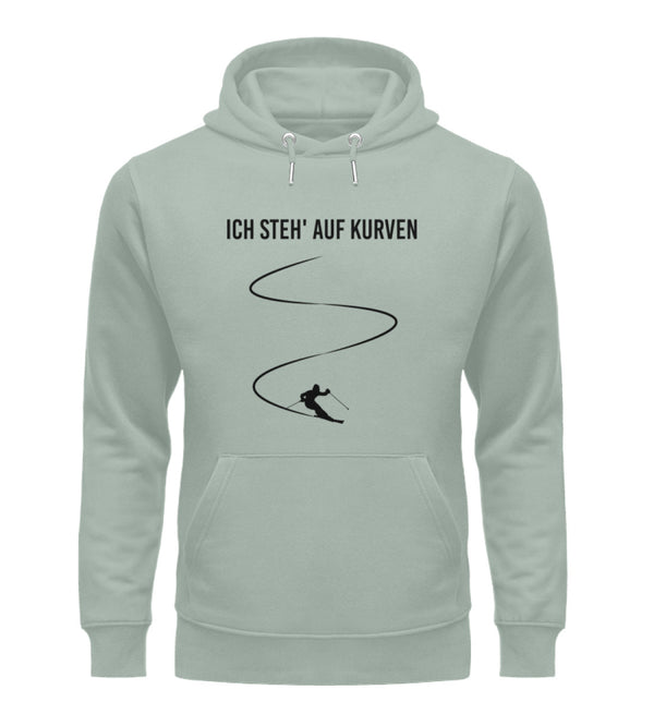 ICH STEHE AUF KURVEN - SKI - Unisex Premium Organic Hoodie
