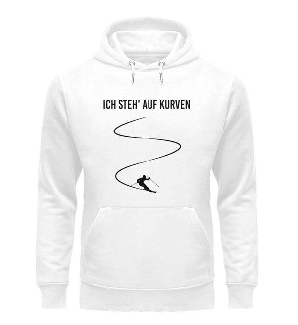 ICH STEHE AUF KURVEN - SKI - Unisex Premium Organic Hoodie