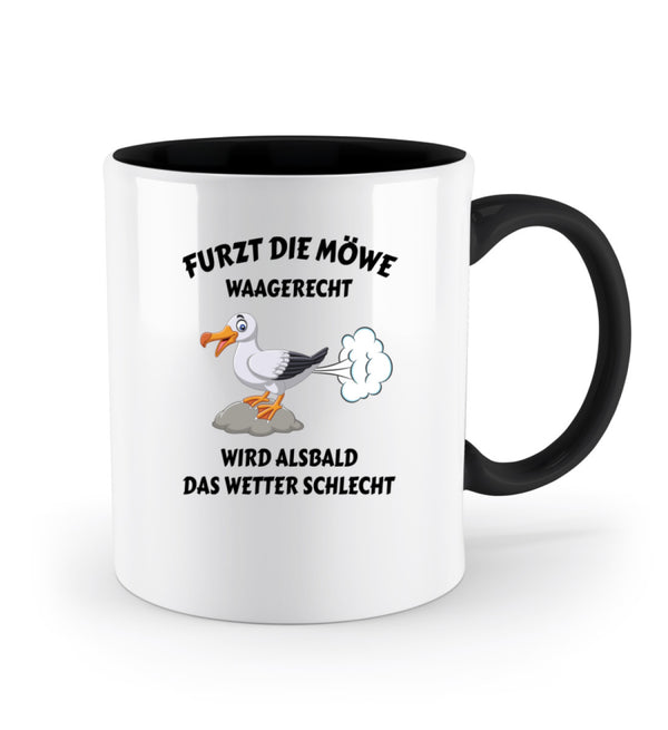 FURZT DIE MÖWE - Zweifarbige Tasse