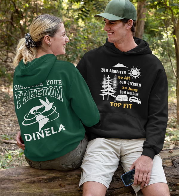 %SALE% - ZUM REISEN TOP FIT - Unisex Premium Organic Hoodie