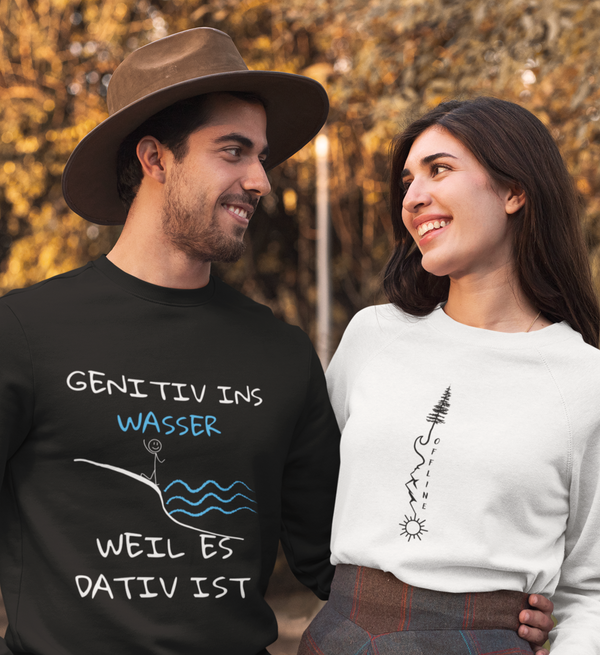 GEH NIE TIEF - Unisex Premium Organic Sweatshirt