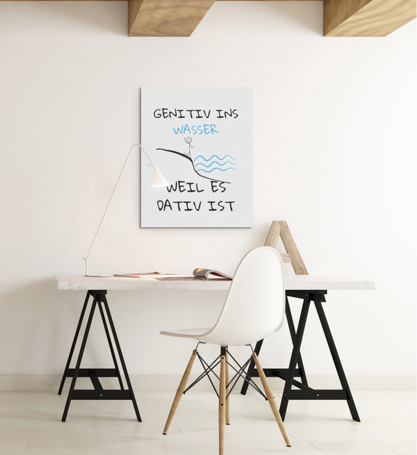 LEINWAND GEH NIE TIEF- Leinwand 30 x 45cm, 45cm x 60cm