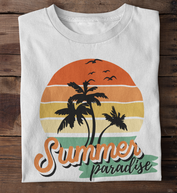 SUMMER PARADISE - Herren Premium Organic T-Shirt
