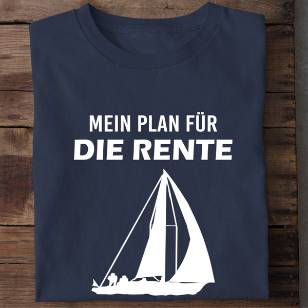 MEIN PLAN FÜR DIE RENTE (SEGELN) - Herren Bio-Baumwolle T-Shirt
