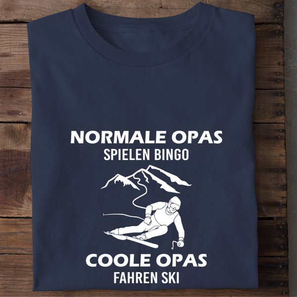 COOLE OPAS FAHREN SKI - Herren Premium T-Shirt