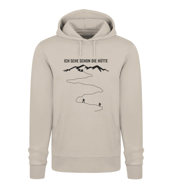 ICH SEHE SCHON DIE HÜTTE- Unisex Premium Organic Hoodie