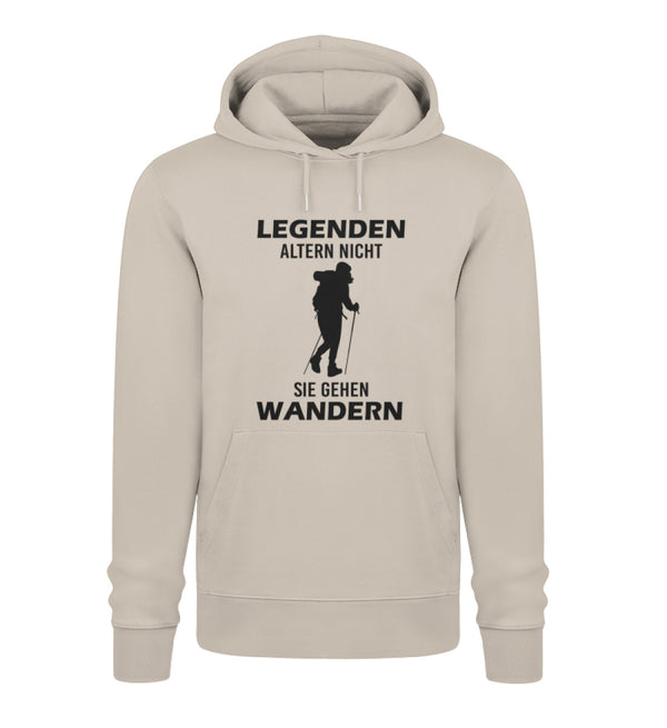 LEGENDEN ALTERN NICHT SIE GEHEN WANDERN- Unisex Premium Organic Hoodie