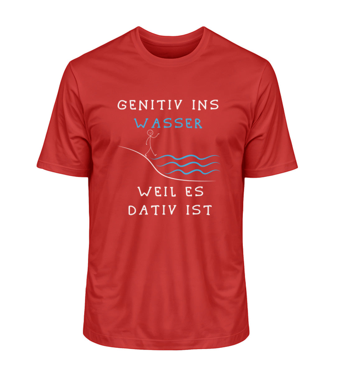 Geh Nie Tief Ins Wasser Weils Da Tief Ist GEH NIE TIEF 2.0 | Bio Herren T-Shirt mit lustigem Motiv perfekt für