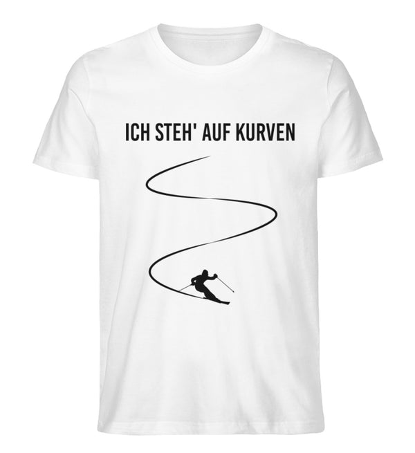 ICH STEHE AUF KURVEN - SKI - Herren Premium Organic T-Shirt