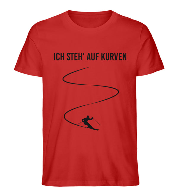 ICH STEHE AUF KURVEN - SKI - Herren Premium Organic T-Shirt