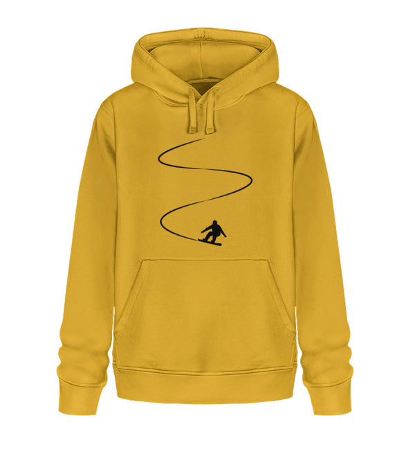 SNOWBOARDER AUF PISTE - Unisex Organic Hoodie