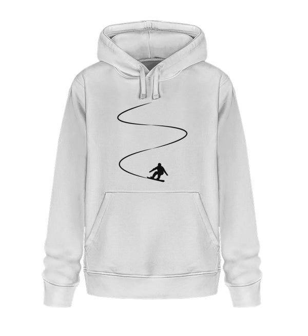 SNOWBOARDER AUF PISTE - Unisex Organic Hoodie