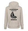 LEGENDEN ALTERN NICHT SIE GEHEN SEGELN (RÜCKENDRUCK)- Unisex Premium Organic Hoodie