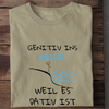 GENITIV INS WASSER - Herren Bio-Baumwolle T-Shirt