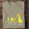 GO OFFLINE - Herren Bio-Baumwolle T-Shirt